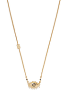 Nur Eye Necklace, 18k Yellow Gold & Diamonds